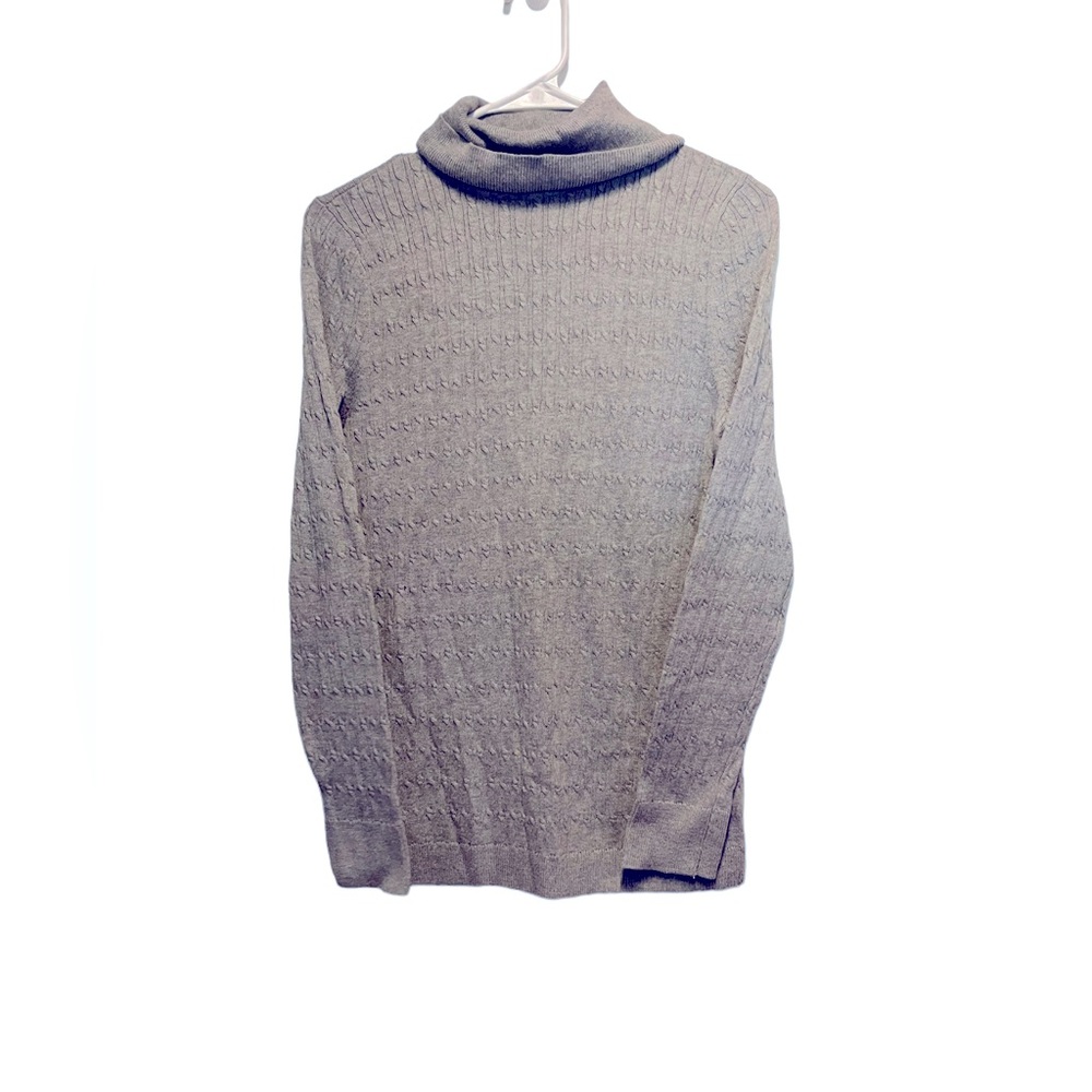 - Talbots Gray Light Weight Turtleneck Long Sleeve Sweater Size L